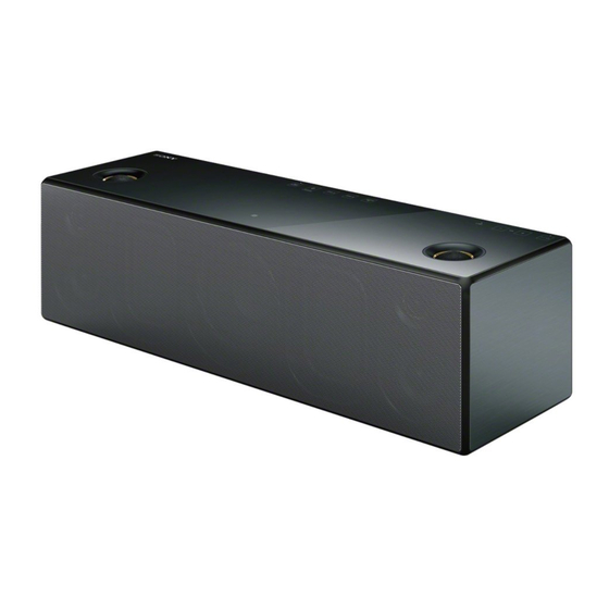Sony SRS-X9 Manual De Usuario