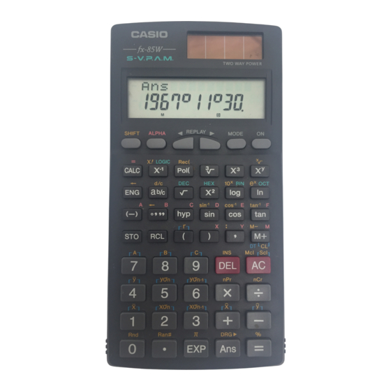 Casio fx-85W Guia Del Usuario
