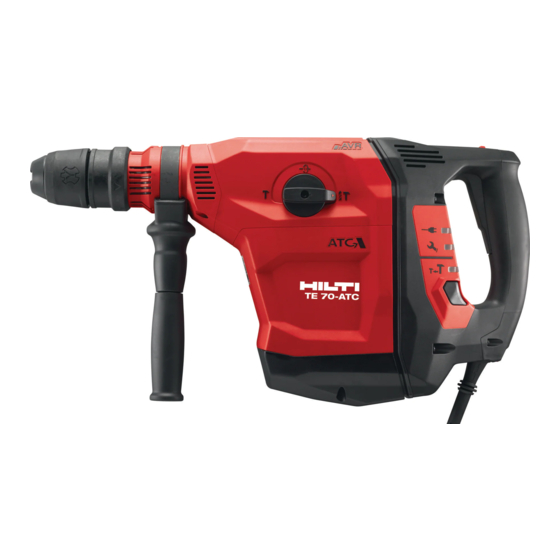 Hilti TE 70-D Manuales