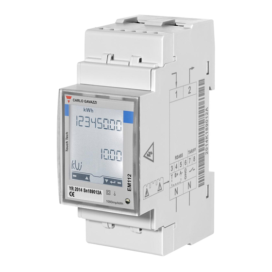 CARLO GAVAZZI EM112 Manuales