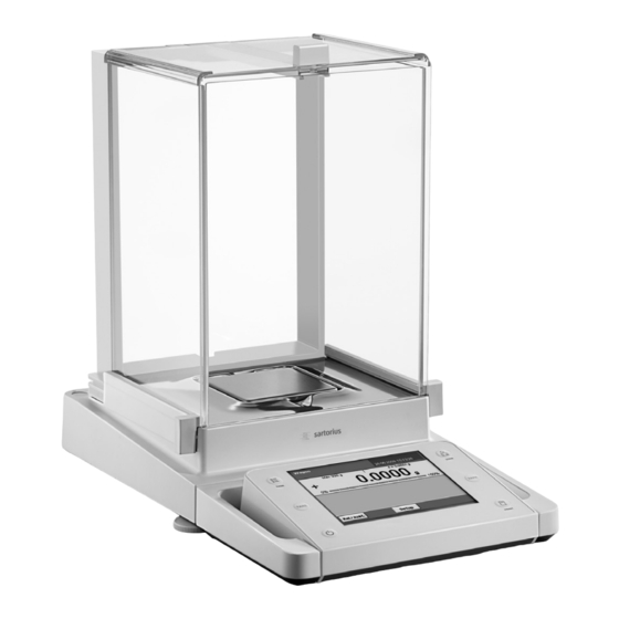 Sartorius Cubis MSA Serie Instrucciones De Instalación