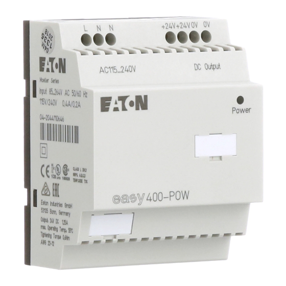 Eaton EASY -POW Serie Instrucciones De Montaje