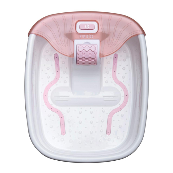 HoMedics BUBBLE BLISS Manual De Instrucciones E Información Sobre La Garantia