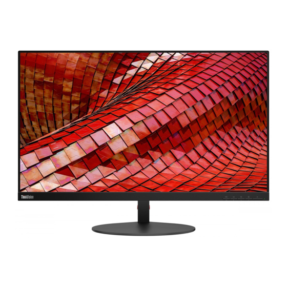 Lenovo ThinkVision T27i-10 Guia Del Usuario