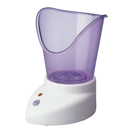 HoMedics FACIAL SAUNA Instrucciones Y Garantía
