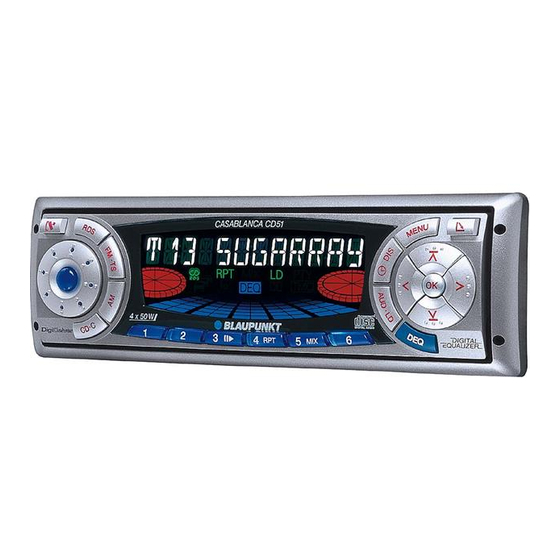 Blaupunkt Casablanca CD51 Instrucciones De Manejo