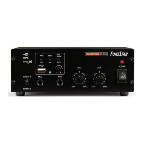 FONESTAR FS-75U Manual De Instrucciones