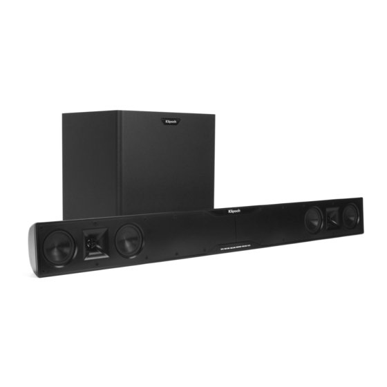 Klipsch HD THEATER SB 3 Manual Del Propietário