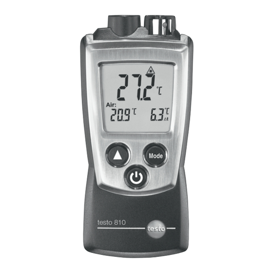 testo 810 Manual De Instrucciones