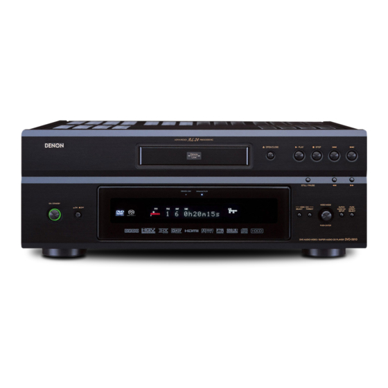 Denon DVD-5910 Instrucciones De Operación