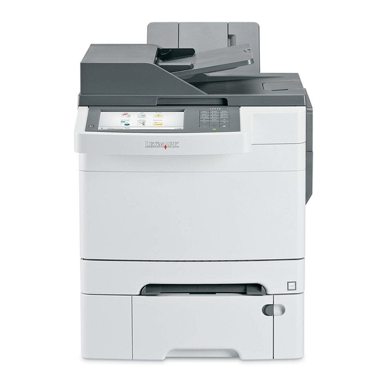 Lexmark X548 Manual Del Usuario