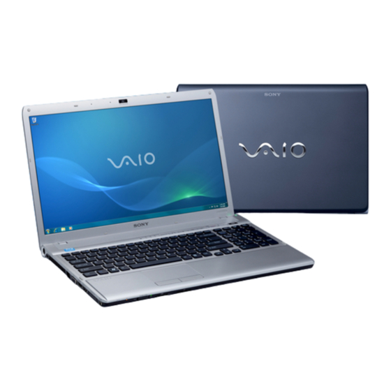 Sony Vaio VPCF12 Serie Manuales