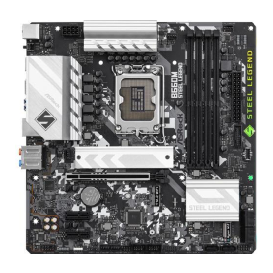 ASROCK B660M Steel Legend Manual Del Usuario