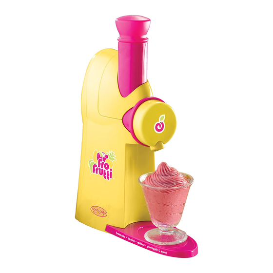 Nostalgia Electrics FroFrutti FFT100 Instrucciones Y Recetas