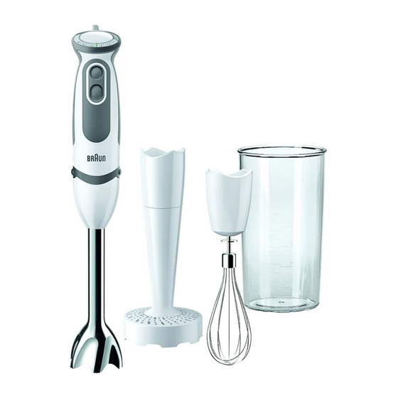 Braun Multiquick 5 Vario MQ 5007 Puree+ Manual Del Usuario