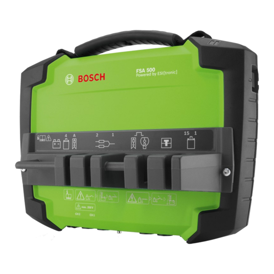 Bosch FSA 500 Manual Original
