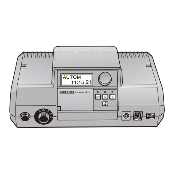 Buderus Logamatic 2107 M Instrucciones De Servicio