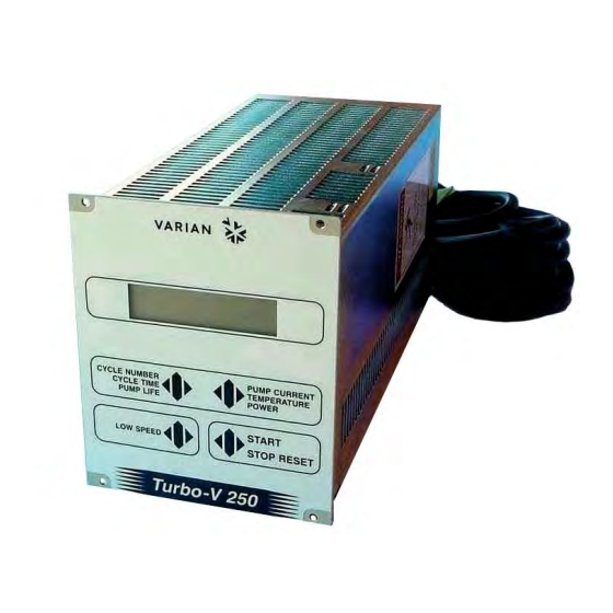 Varian Turbo-V 250 969-9423 Manual De Instrucciones