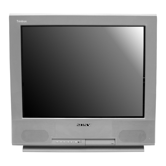 Sony WEGA TRINITRON KV-21FE13 Manual De Instrucciones