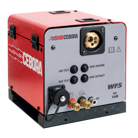 Cebora WF5 Manual De Instrucciones