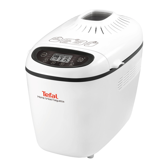 TEFAL BREAD & BAGUETTINES PF350138 Manuales