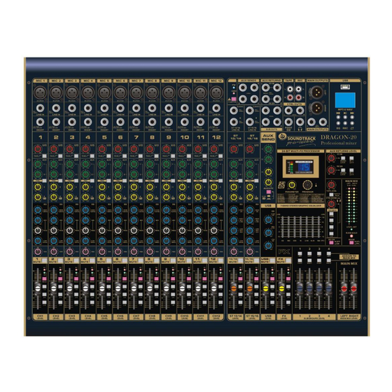 Soundtrack pro-audio DRAGON-16 Manual Instructivo