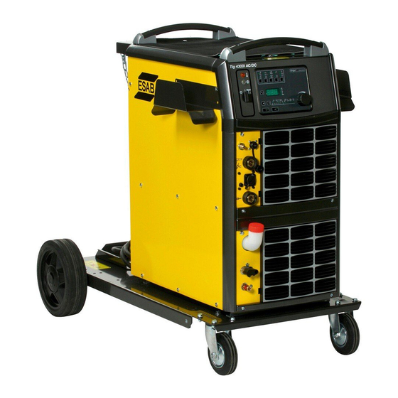 ESAB Origo Tig 4300iw AC/DC Instrucciones De Uso