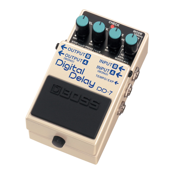 Boss DD-7 Manual Del Usuario