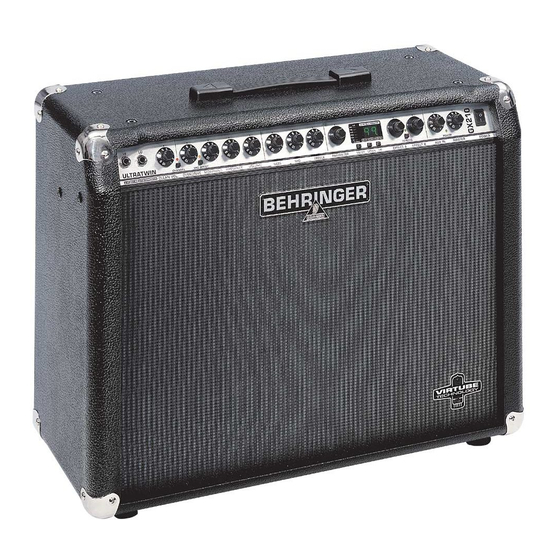 Behringer ULTRATWIN GX210 Instrucciones Resumidas