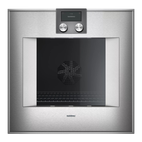 Gaggenau BO 470 Instrucciones De Uso