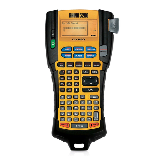 Dymo Rhino 5200 Guia De Inicio Rapido