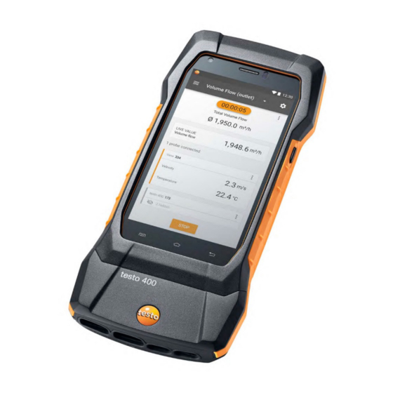 testo 400 Manual De Instrucciones