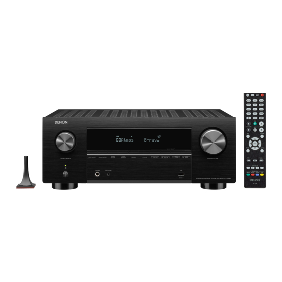 Denon AVC-X3700H Manual Del Usuario