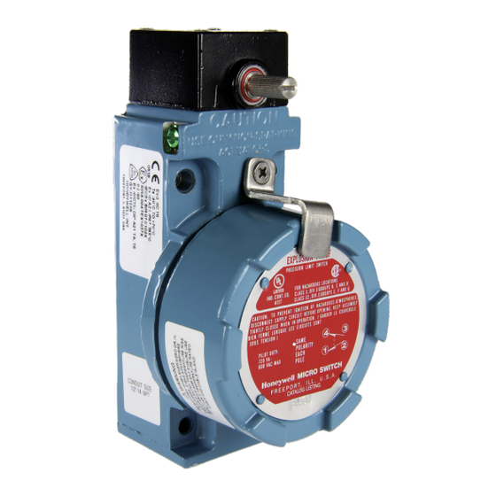 Honeywell MICRO SWITCH BX Serie Instrucciones Para La Instalación