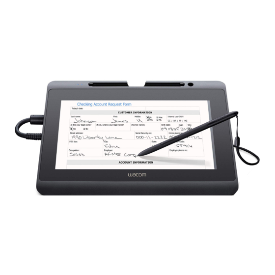 Wacom DTH-1152 Manual De Instrucciones