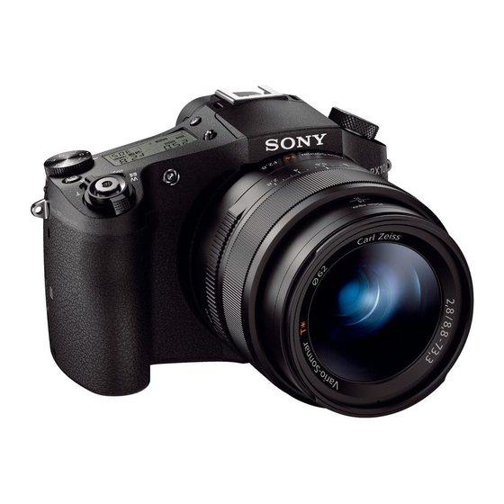 Sony DSC-RX10M2 Instrucciones De Utilización Y De Seguridad