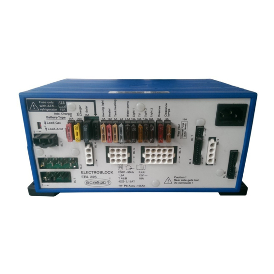 Schaudt EBL 226 C +OVP Instrucciones De Manejo