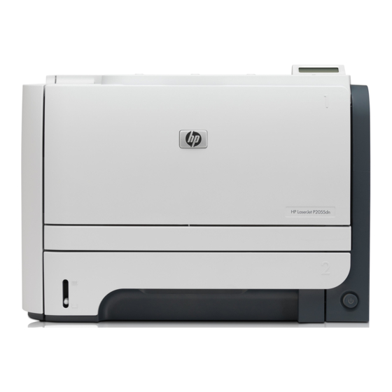 HP LaserJet P2050 Serie Manual De Usuario