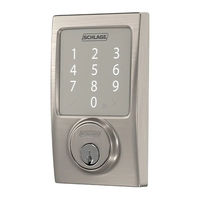 Schlage Sense Guia Del Usuario