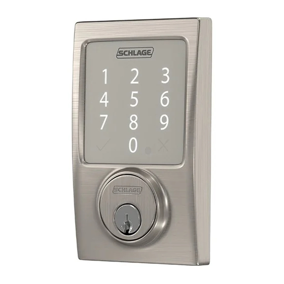Schlage SENSE Guia Del Usuario