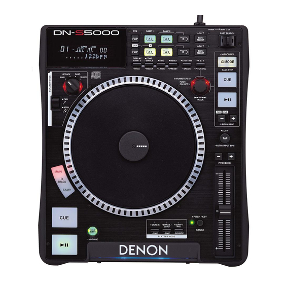 Denon DN-S5000 Instrucciones De Operación
