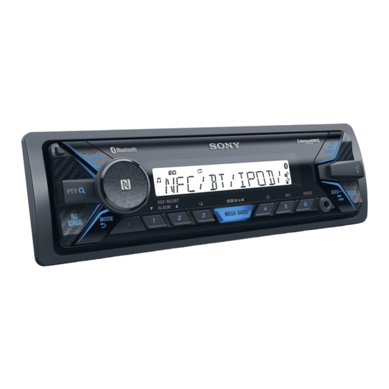 Sony DSX-M55BT Manual De Instrucciones