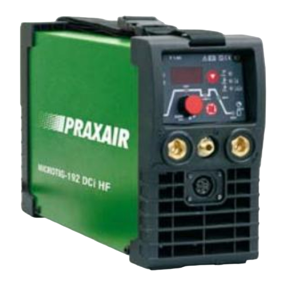 Praxair MICROTIG 192 DCi HF Manual De Instrucciones