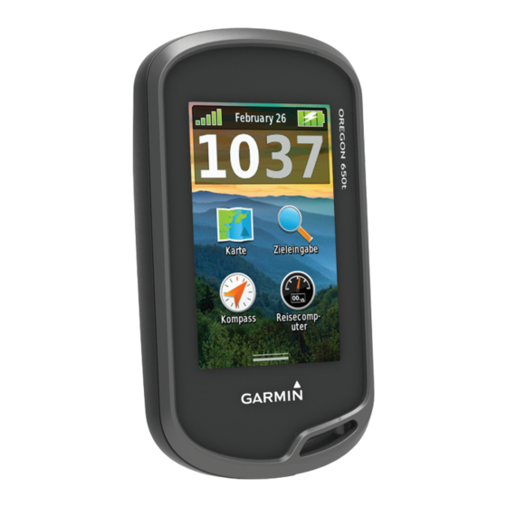 Garmin Oregon 600 Serie Guia De Incio Rapido