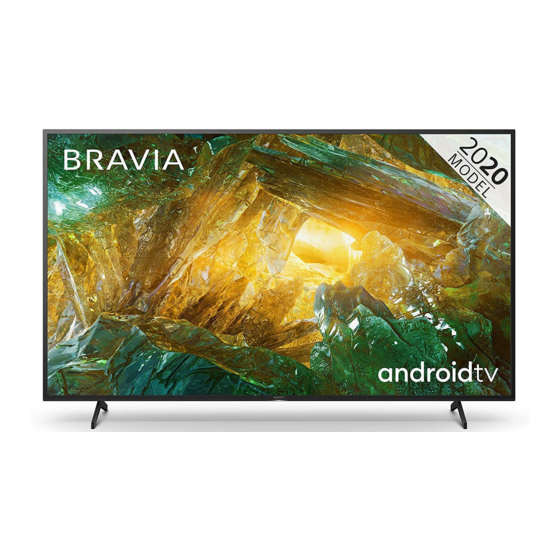 Sony Bravia KD-85XH80 Serie Manuales