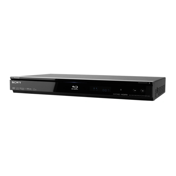 Sony BDP-S357 Manual De Instrucciones