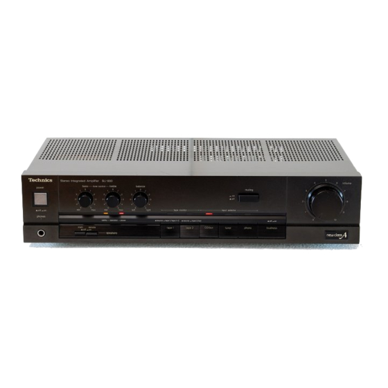 Technics SU-700 Instrucciones De Funcionamiento