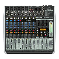 Behringer XENYX Instrucciones Breves