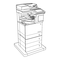 Impresora Todo en uno HP LaserJet Enterprise MFP M634 Serie Guia De Instalacion