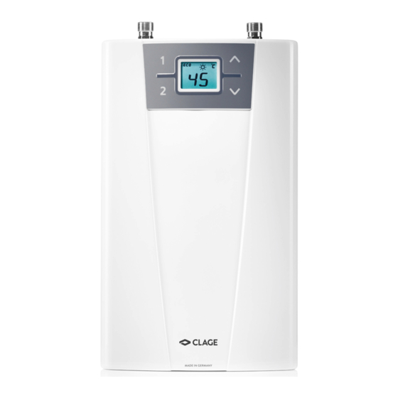 clage CEX-U ELECTRONIC MPS Manual De Instrucciones
